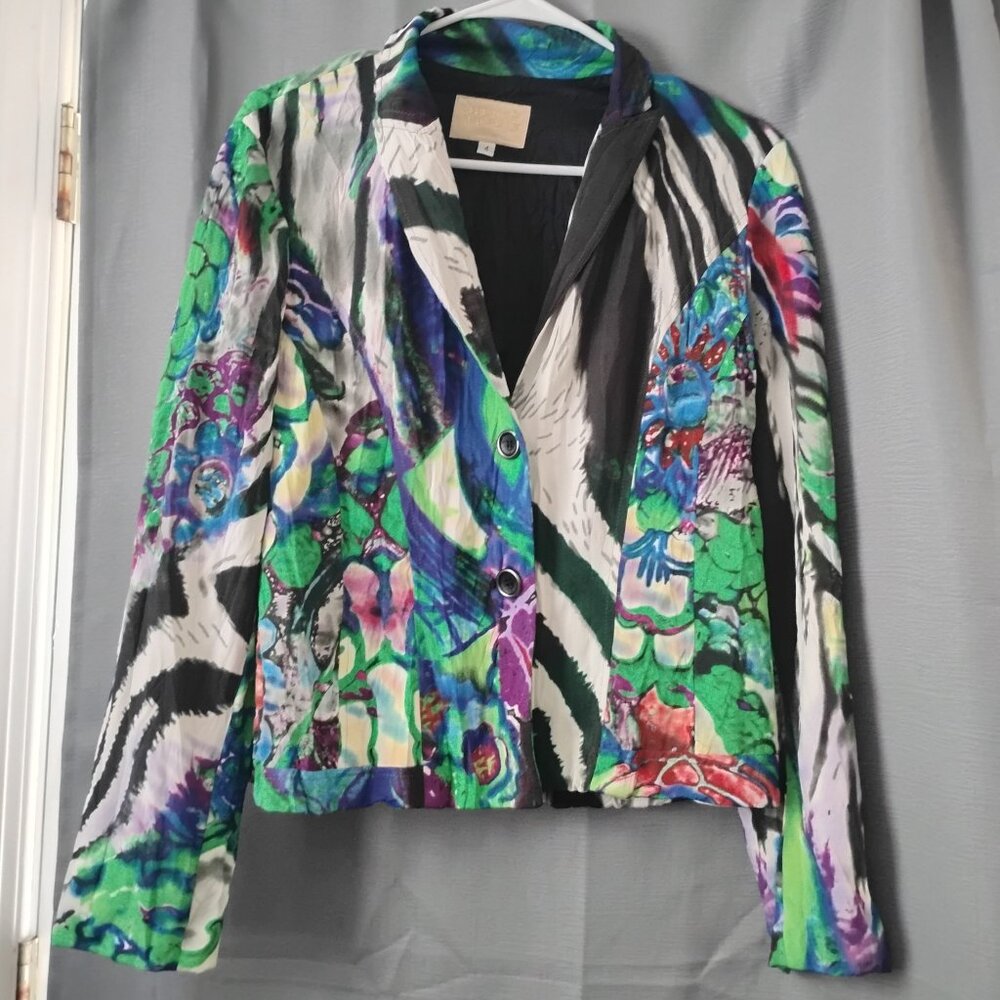 ❤️ALBERTO MAKALI Colorful Blazer Jacket Top Size 4